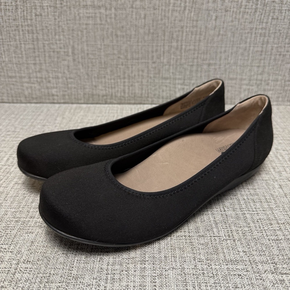 ABEO Tangier B.I.O. System Ballet Flats Womens Sz 8.5 N Orthotic Stretch Black